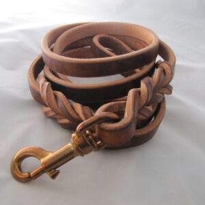 Leather leash – Professional (Brown latigo)